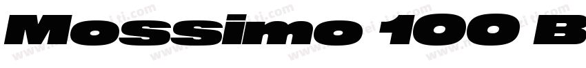 Mossimo 100 Black字体转换